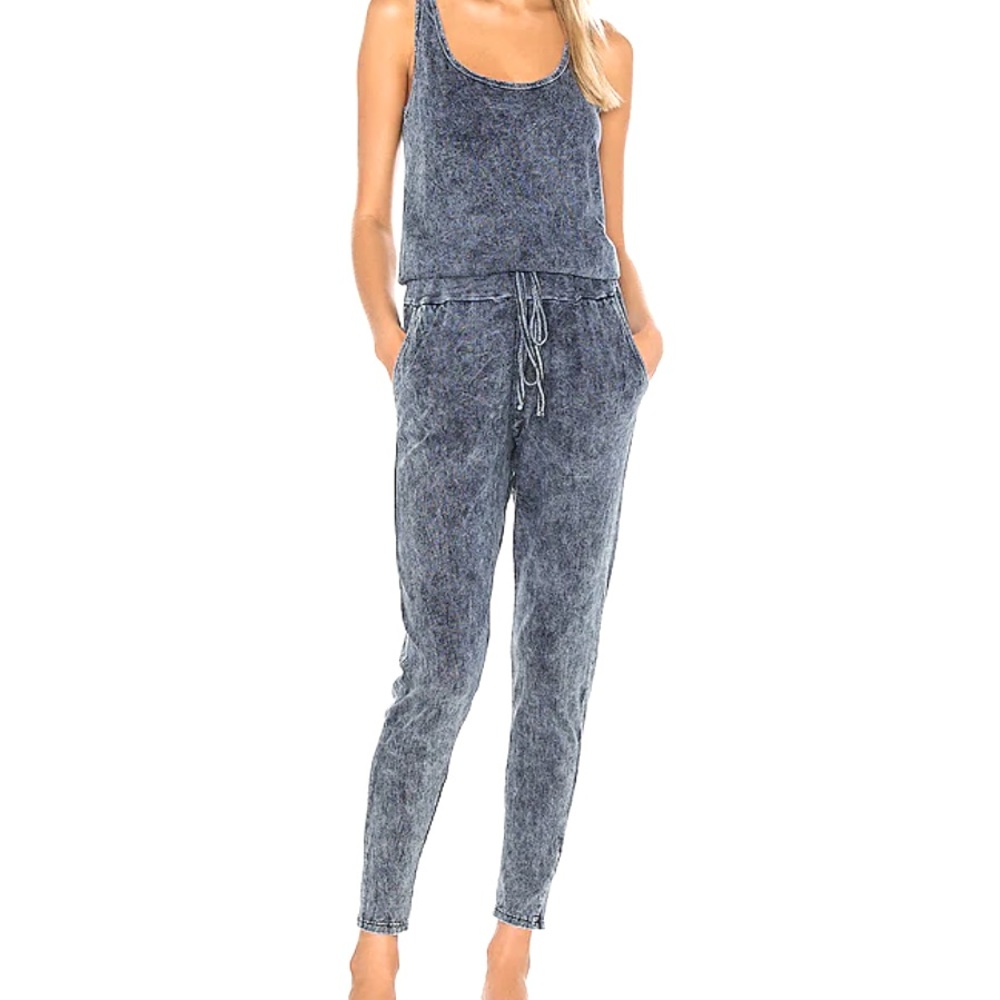 Michael Lauren Tank Jumpsuit.  Color indigo mineral wash size Small